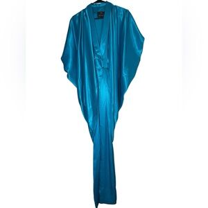 70s Climax Karen Okada Elegant Blue S Jumpsuit and jacket Disco